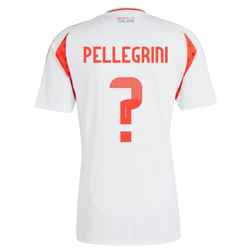 Kids Football Chile Maya Pellegrini #0 White Away Jersey 24-26 T-Shirt Za