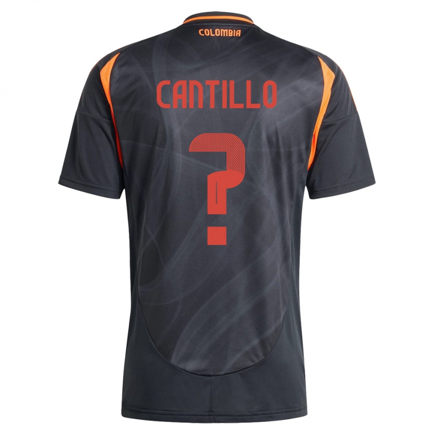 Kids Football Colombia Carlos Cantillo #0 Black Away Jersey 24-26 T-Shirt Za