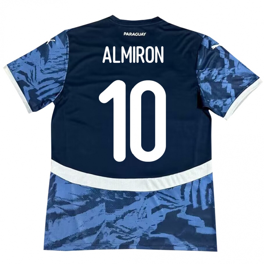 Kids Football Paraguay Miguel Almirón #10 Blue Away Jersey 24-26 T-Shirt Za