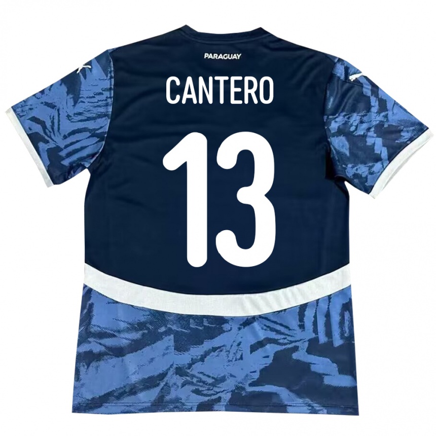 Kids Football Paraguay Alexis Cantero #13 Blue Away Jersey 24-26 T-Shirt Za