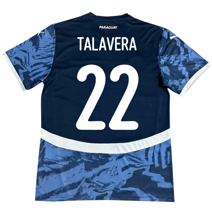 Kids Football Paraguay Javier Talavera #22 Blue Away Jersey 24-26 T-Shirt Za