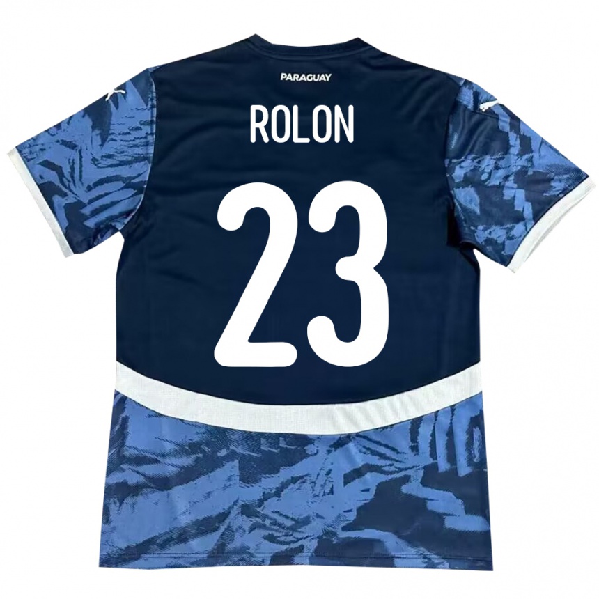 Kids Football Paraguay Luis Rolón #23 Blue Away Jersey 24-26 T-Shirt Za