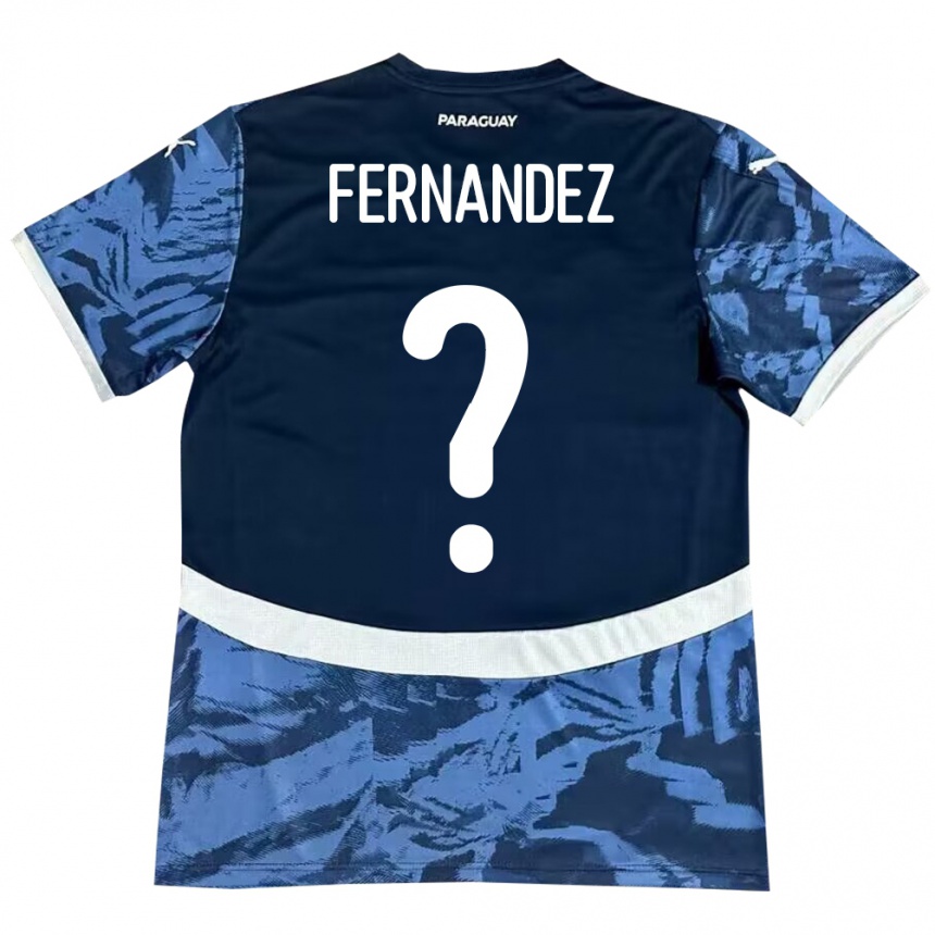 Kids Football Paraguay Diego Fernández #0 Blue Away Jersey 24-26 T-Shirt Za