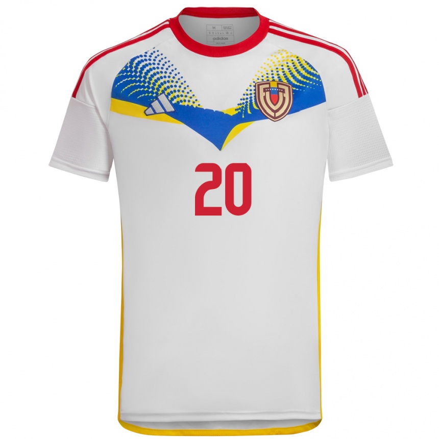 Kids Football Venezuela Luis Balbo #20 White Away Jersey 24-26 T-Shirt Za