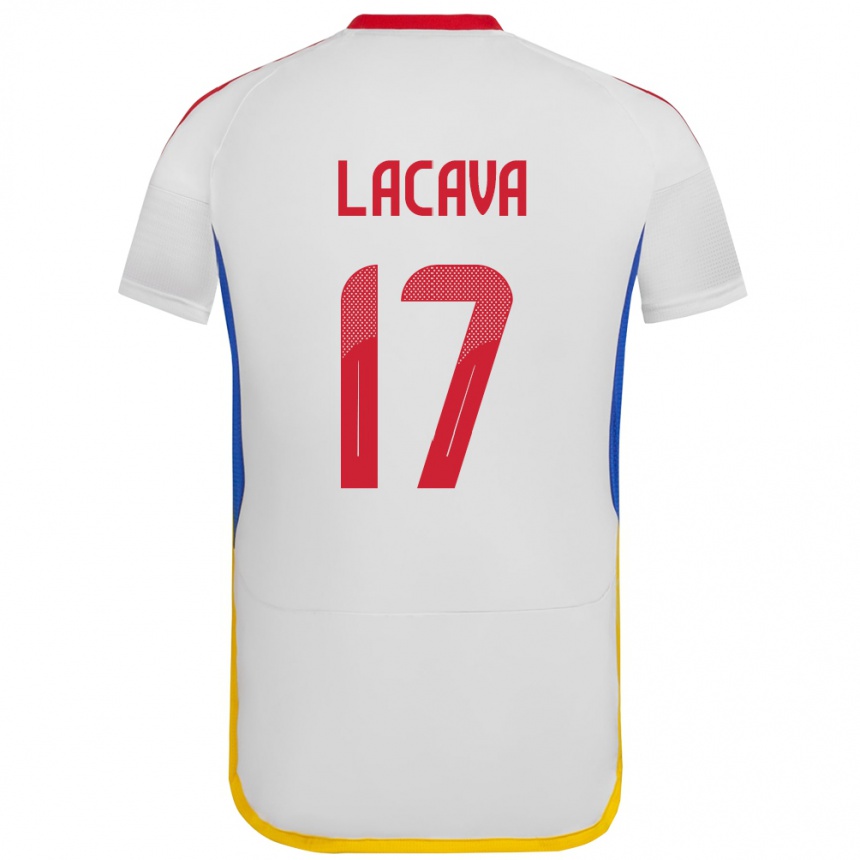 Kids Football Venezuela Matías Lacava #17 White Away Jersey 24-26 T-Shirt Za