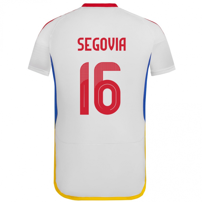 Kids Football Venezuela Telasco Segovia #16 White Away Jersey 24-26 T-Shirt Za