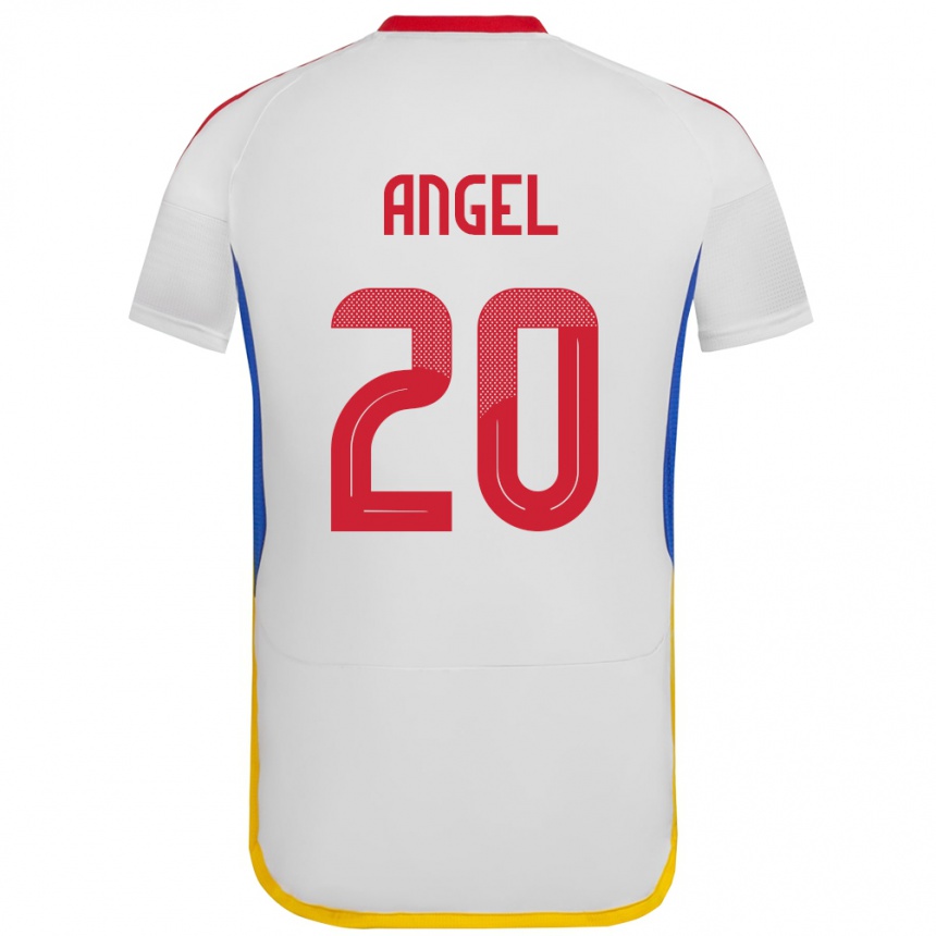 Kids Football Venezuela Wilker Ángel #20 White Away Jersey 24-26 T-Shirt Za