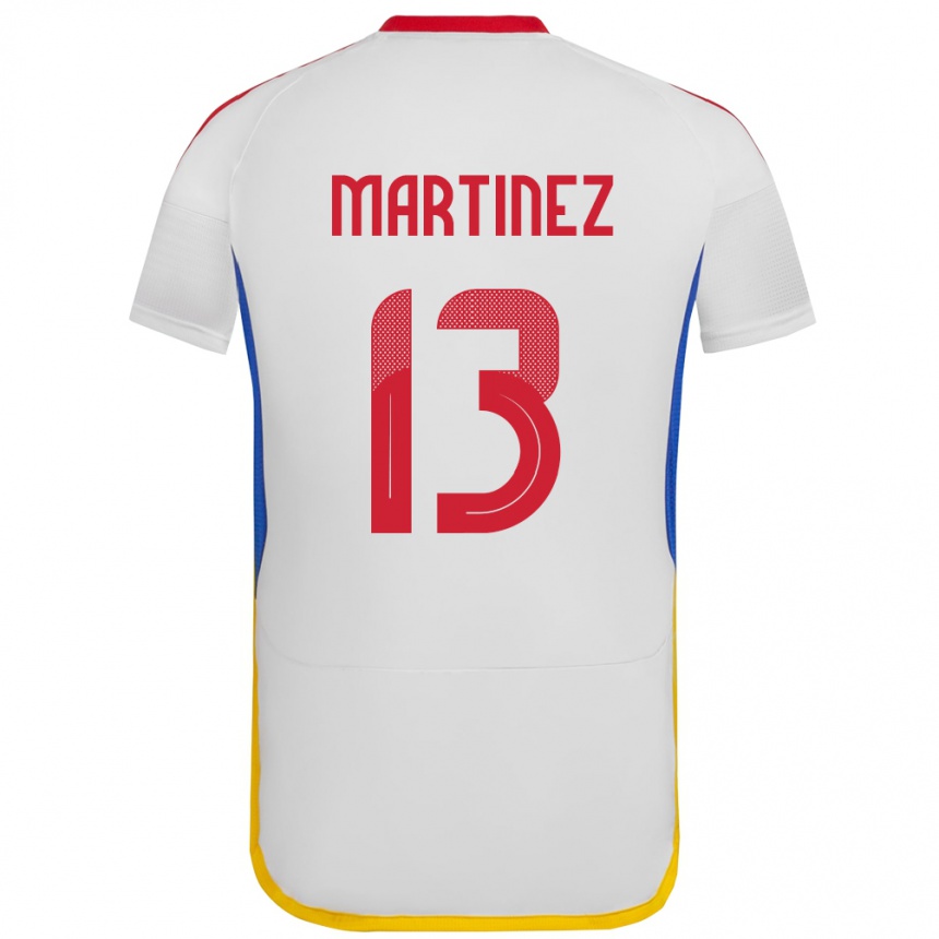 Kids Football Venezuela José Martínez #13 White Away Jersey 24-26 T-Shirt Za