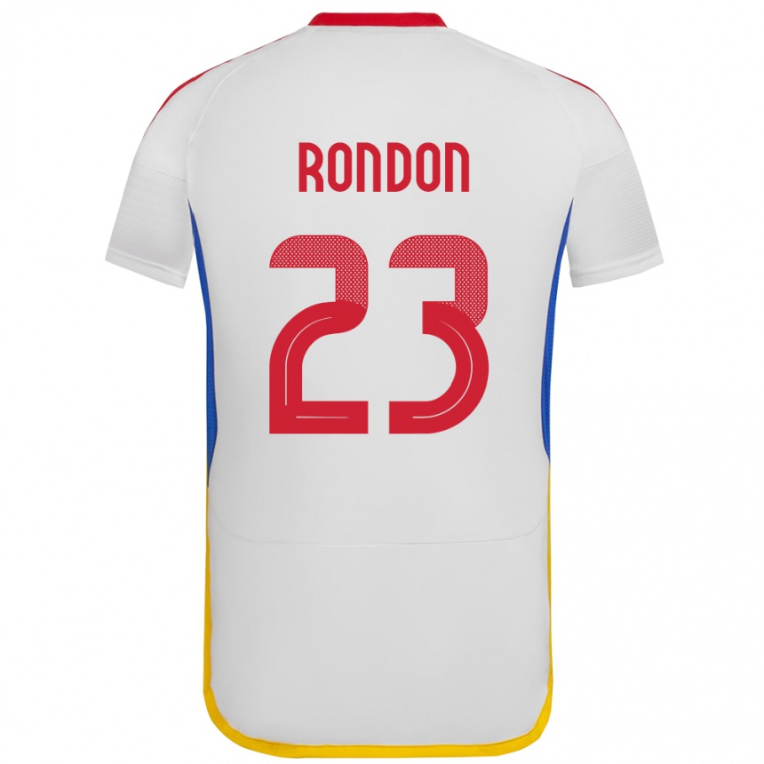 Kids Football Venezuela Salomón Rondón #23 White Away Jersey 24-26 T-Shirt Za