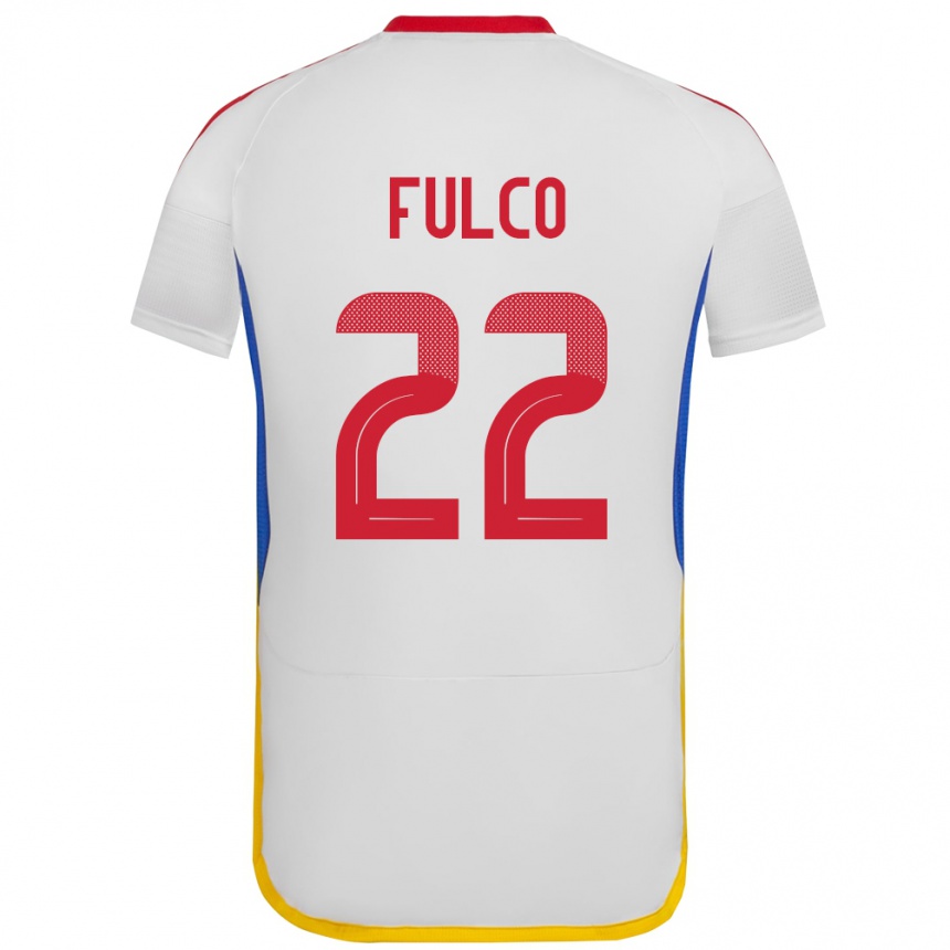 Kids Football Venezuela Pedro Fulco #22 White Away Jersey 24-26 T-Shirt Za