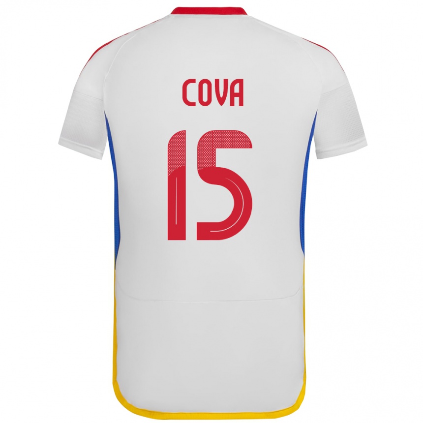 Kids Football Venezuela Adrián Cova #15 White Away Jersey 24-26 T-Shirt Za