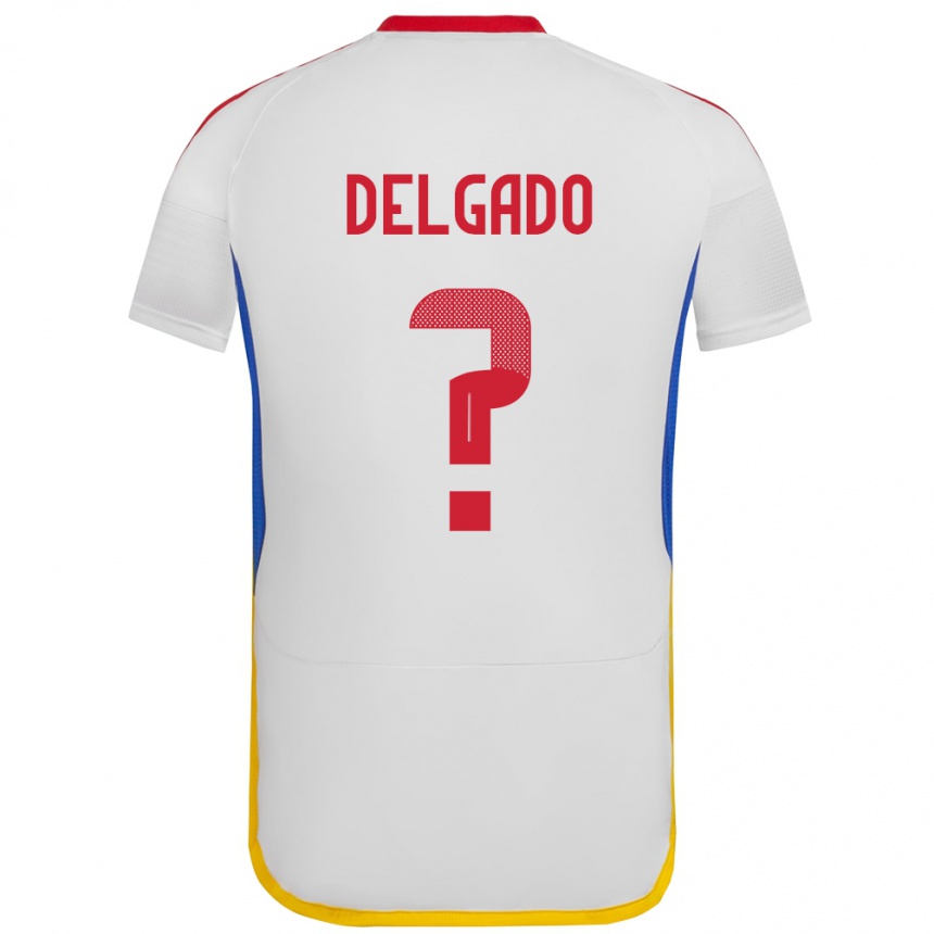 Kids Football Venezuela Álex Delgado #0 White Away Jersey 24-26 T-Shirt Za