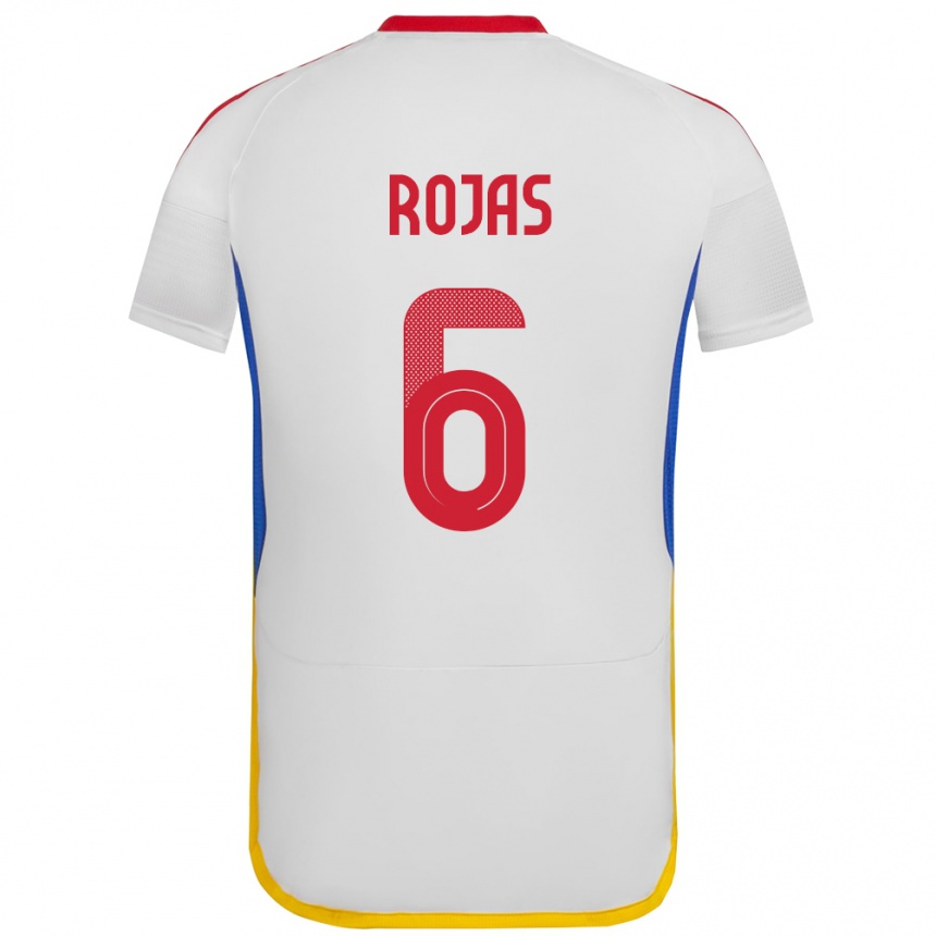 Kids Football Venezuela Carlos Rojas #6 White Away Jersey 24-26 T-Shirt Za