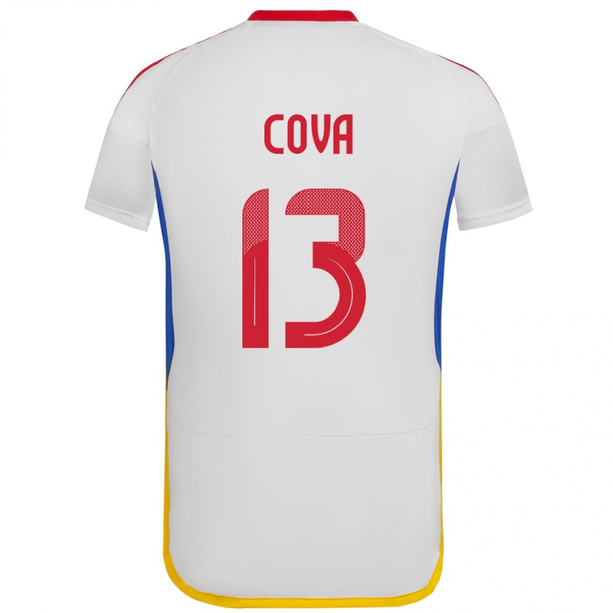 Kids Football Venezuela Alejandro Cova #13 White Away Jersey 24-26 T-Shirt Za