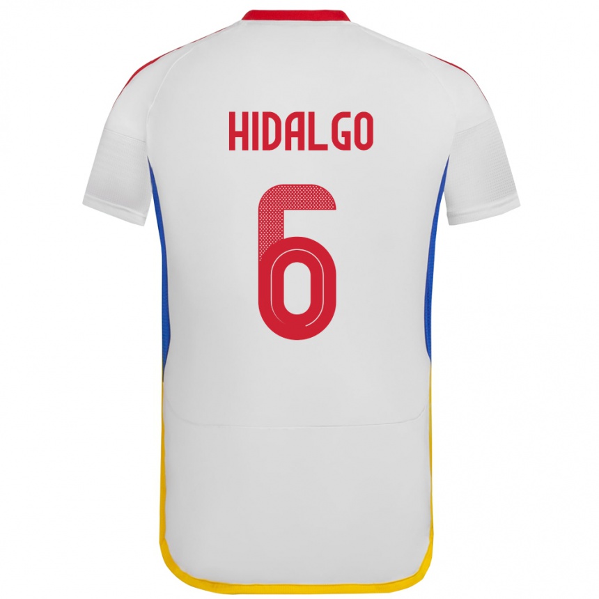 Kids Football Venezuela Rai Hidalgo #6 White Away Jersey 24-26 T-Shirt Za