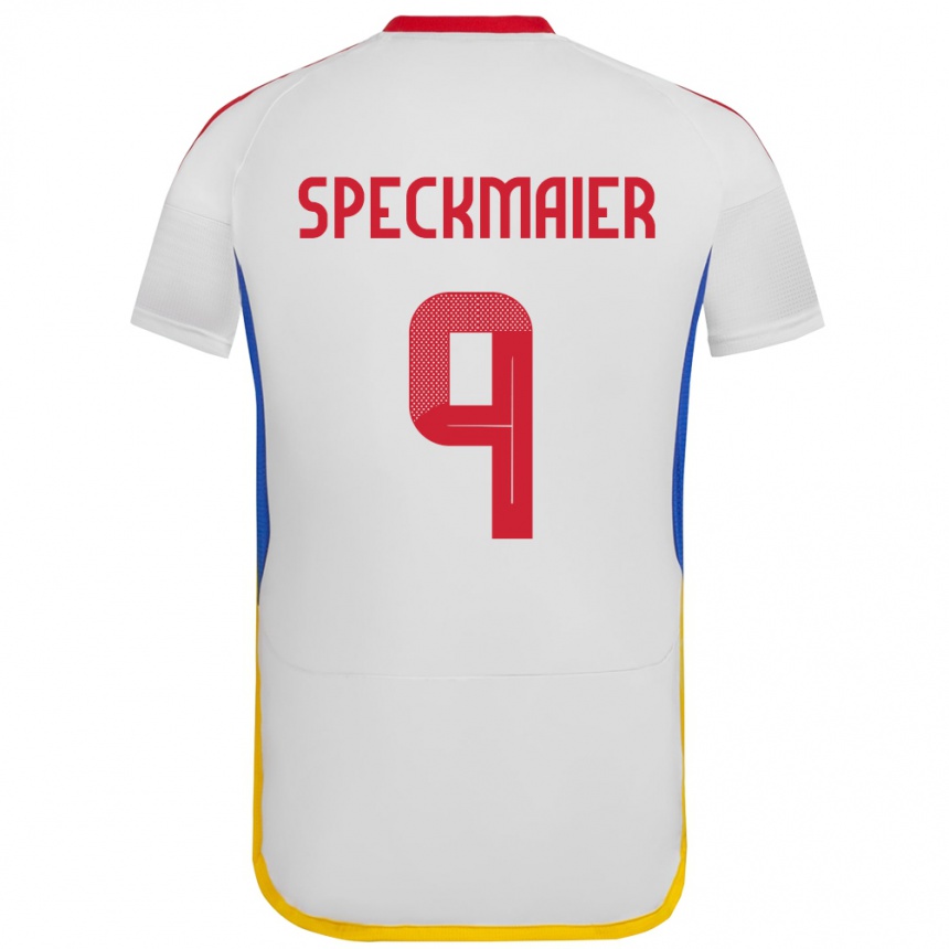 Kids Football Venezuela Mariana Speckmaier #9 White Away Jersey 24-26 T-Shirt Za