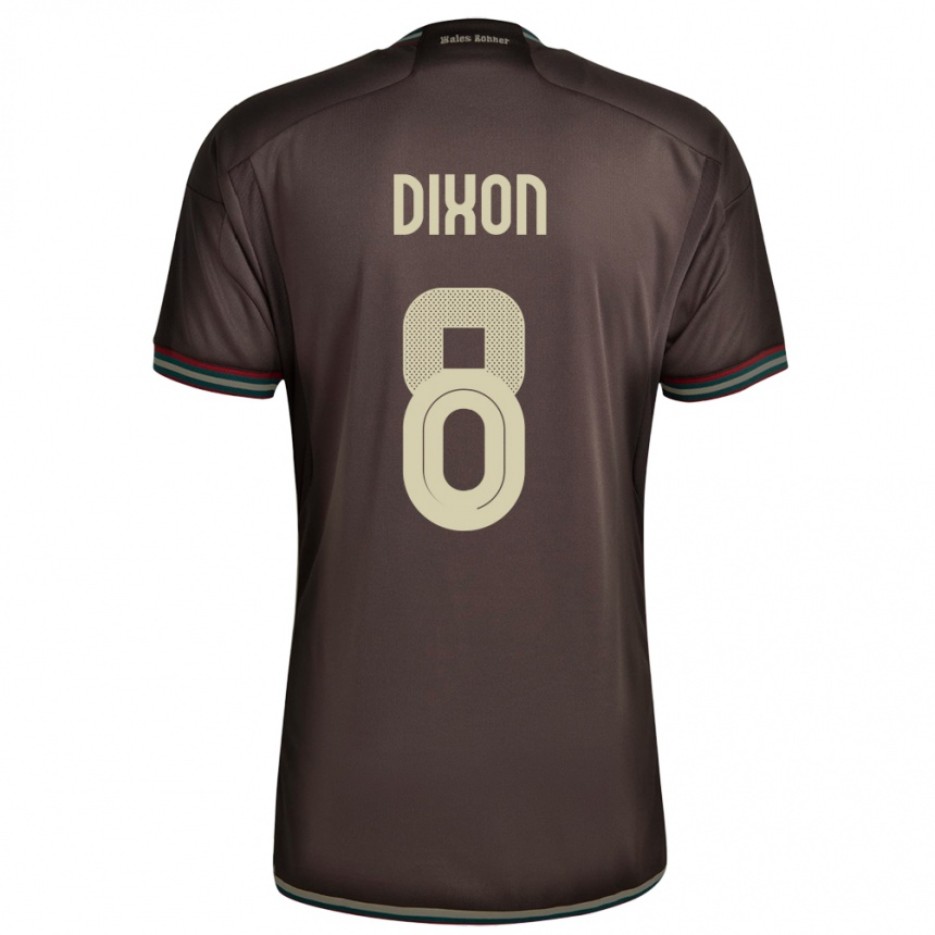 Kids Football Jamaica Kaheim Dixon #8 Night Brown Away Jersey 24-26 T-Shirt Za