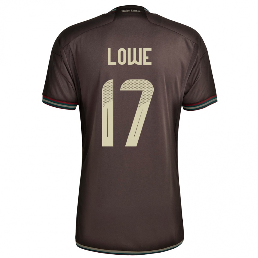 Kids Football Jamaica Damion Lowe #17 Night Brown Away Jersey 24-26 T-Shirt Za