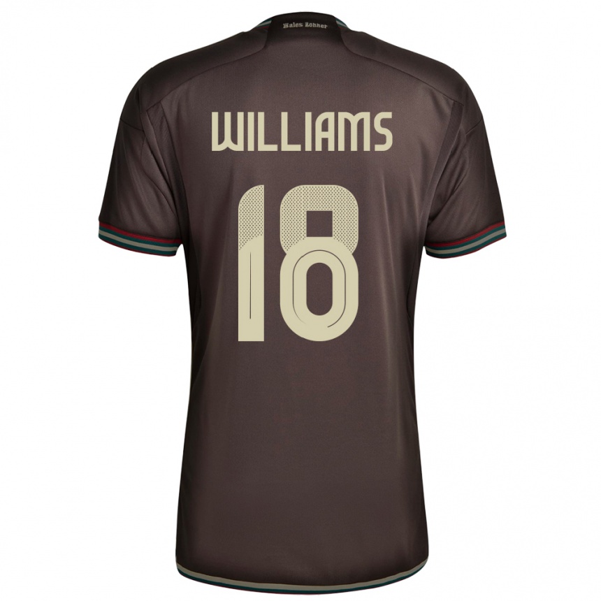 Kids Football Jamaica Romario Williams #18 Night Brown Away Jersey 24-26 T-Shirt Za