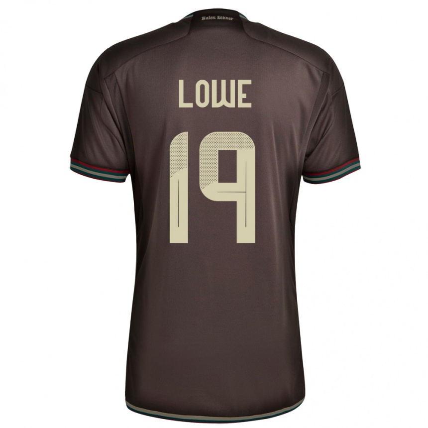 Kids Football Jamaica Jamal Lowe #19 Night Brown Away Jersey 24-26 T-Shirt Za