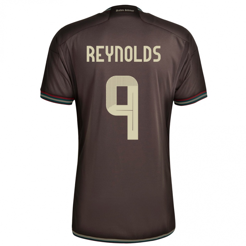 Kids Football Jamaica Fabian Reynolds #9 Night Brown Away Jersey 24-26 T-Shirt Za