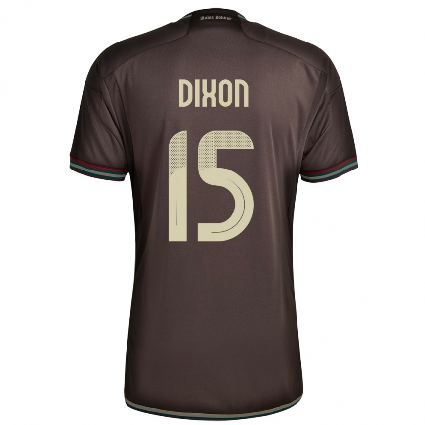 Kids Football Jamaica Ahir Dixon #15 Night Brown Away Jersey 24-26 T-Shirt Za