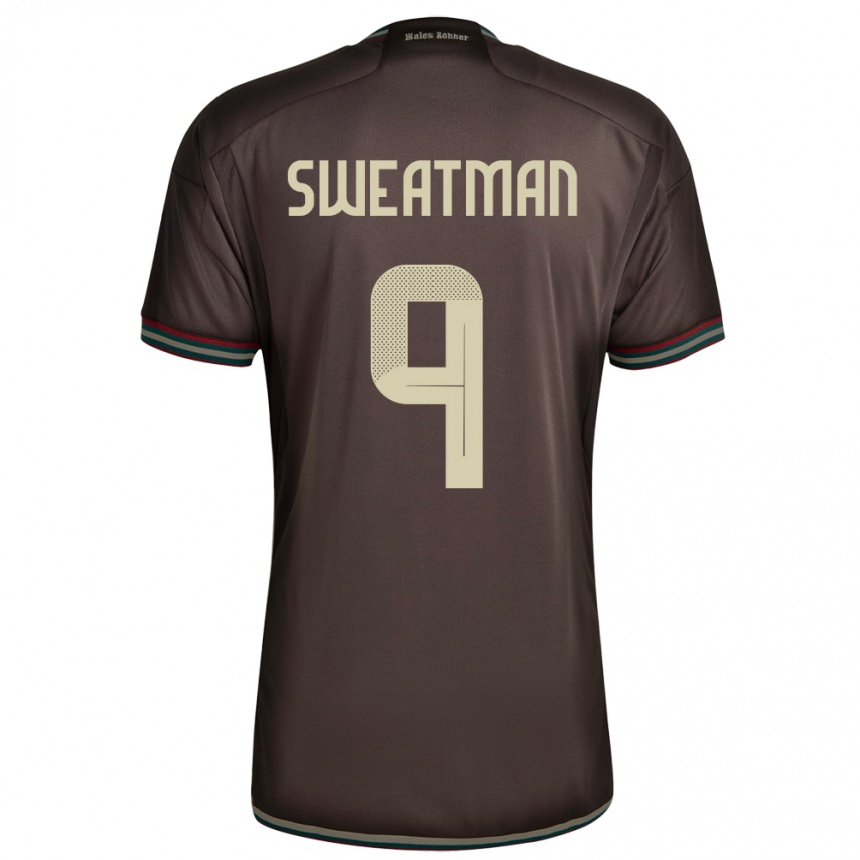 Kids Football Jamaica Marlo Sweatman #9 Night Brown Away Jersey 24-26 T-Shirt Za