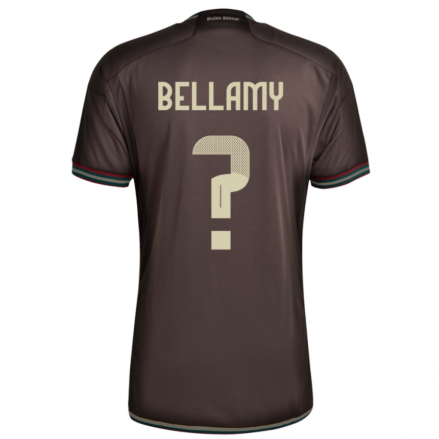 Kids Football Jamaica Sydney Bellamy #0 Night Brown Away Jersey 24-26 T-Shirt Za