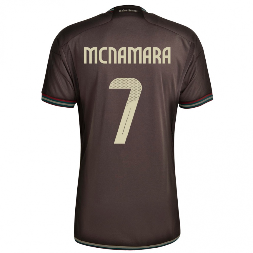 Kids Football Jamaica Peyton Mcnamara #7 Night Brown Away Jersey 24-26 T-Shirt Za