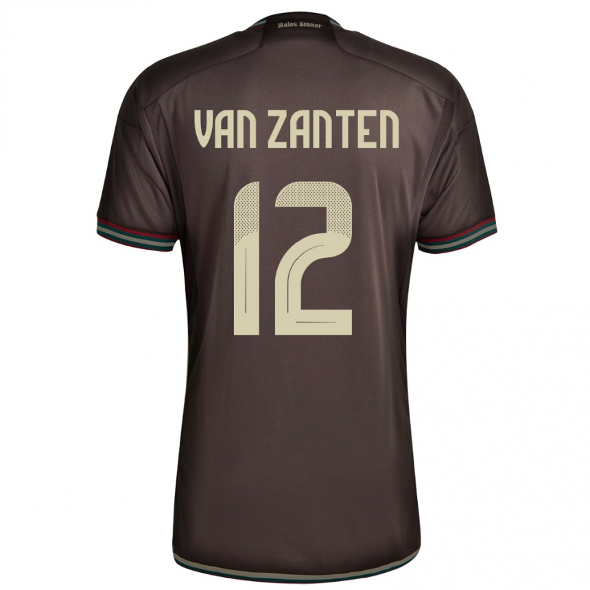 Kids Football Jamaica Kiki Van Zanten #12 Night Brown Away Jersey 24-26 T-Shirt Za