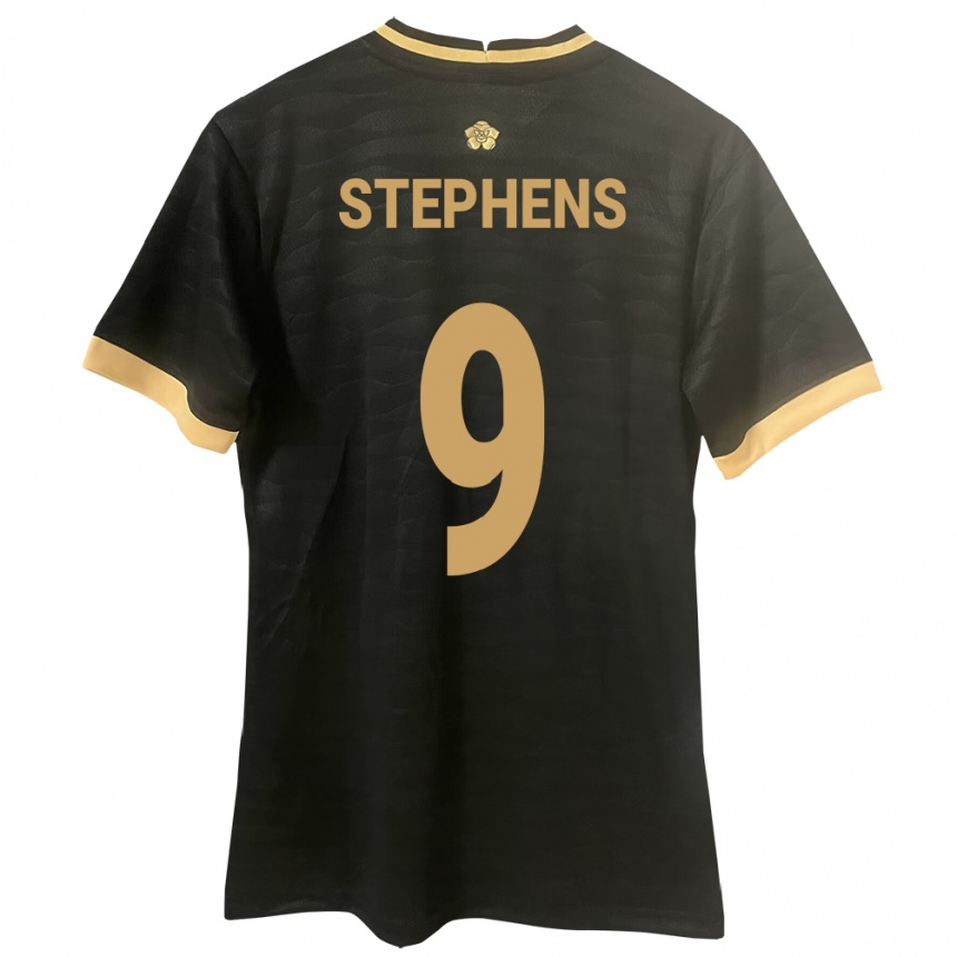 Kids Football Panama Alfredo Stephens #9 Black Away Jersey 24-26 T-Shirt Za