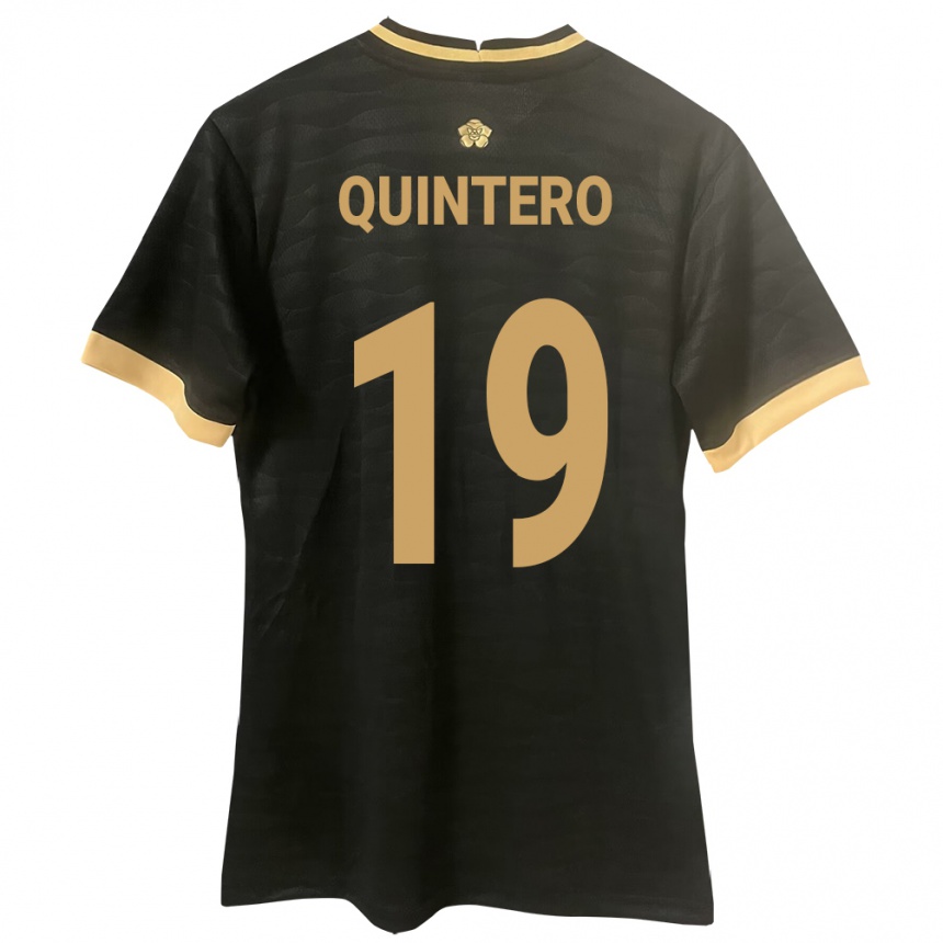 Kids Football Panama Alberto Quintero #19 Black Away Jersey 24-26 T-Shirt Za