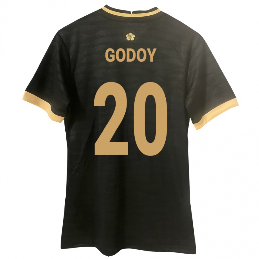 Kids Football Panama Aníbal Godoy #20 Black Away Jersey 24-26 T-Shirt Za