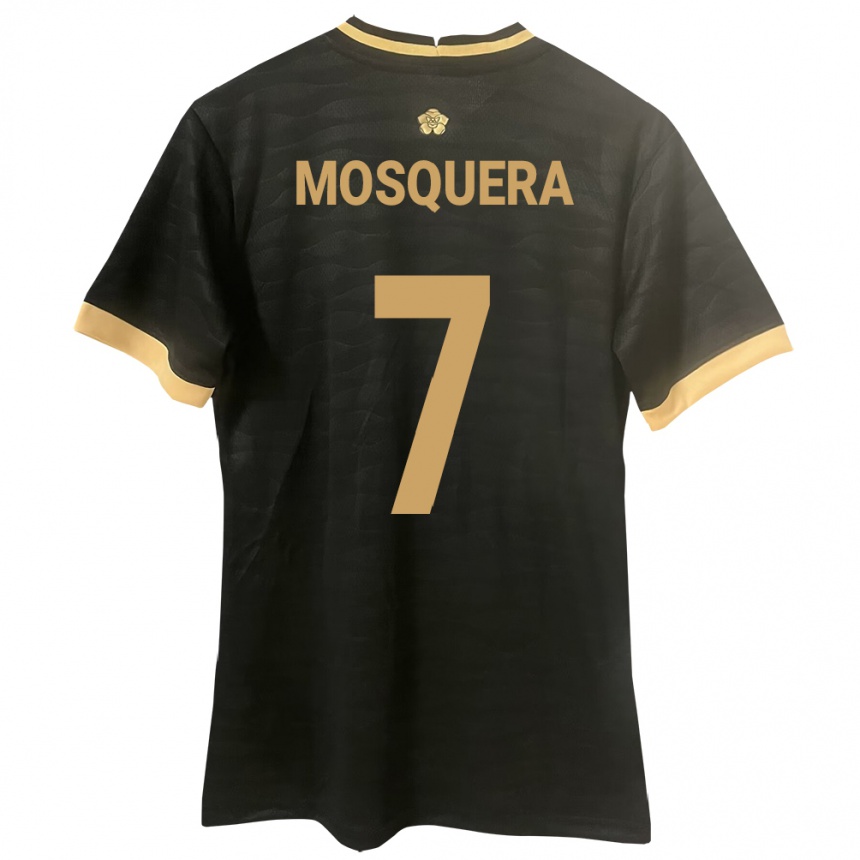 Kids Football Panama Rafael Mosquera #7 Black Away Jersey 24-26 T-Shirt Za