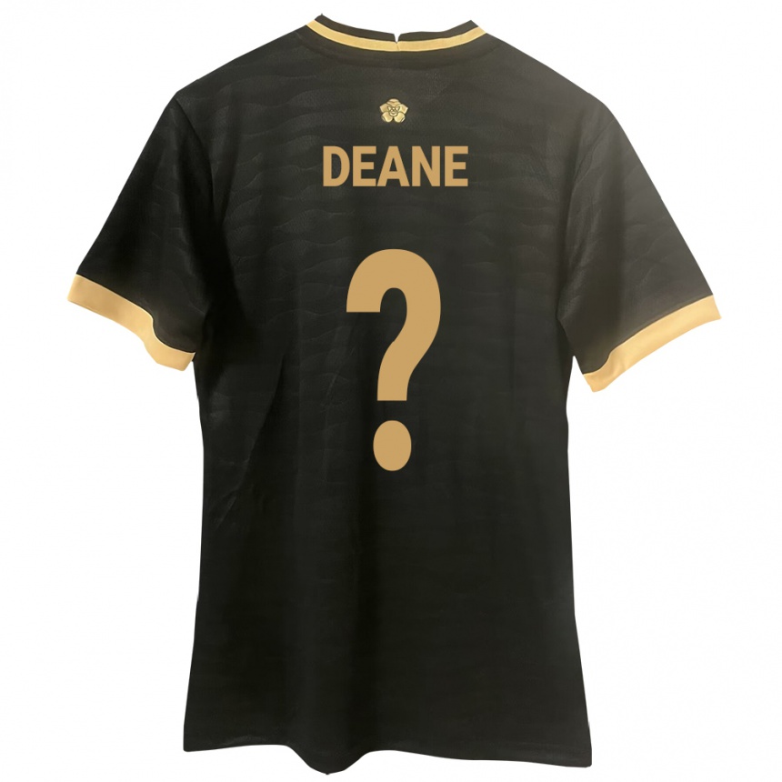 Kids Football Panama Sean Deane #0 Black Away Jersey 24-26 T-Shirt Za