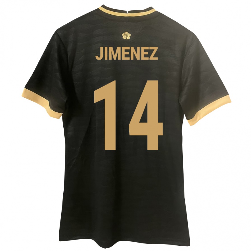 Kids Football Panama Juan Jiménez #14 Black Away Jersey 24-26 T-Shirt Za