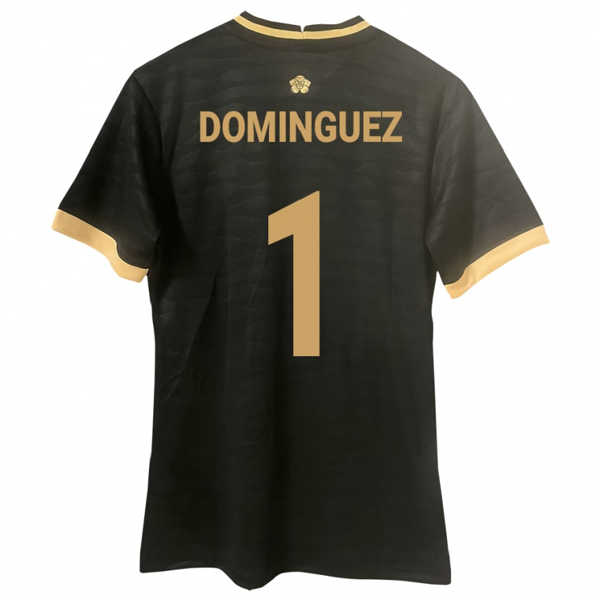 Kids Football Panama Valeska Domínguez #1 Black Away Jersey 24-26 T-Shirt Za