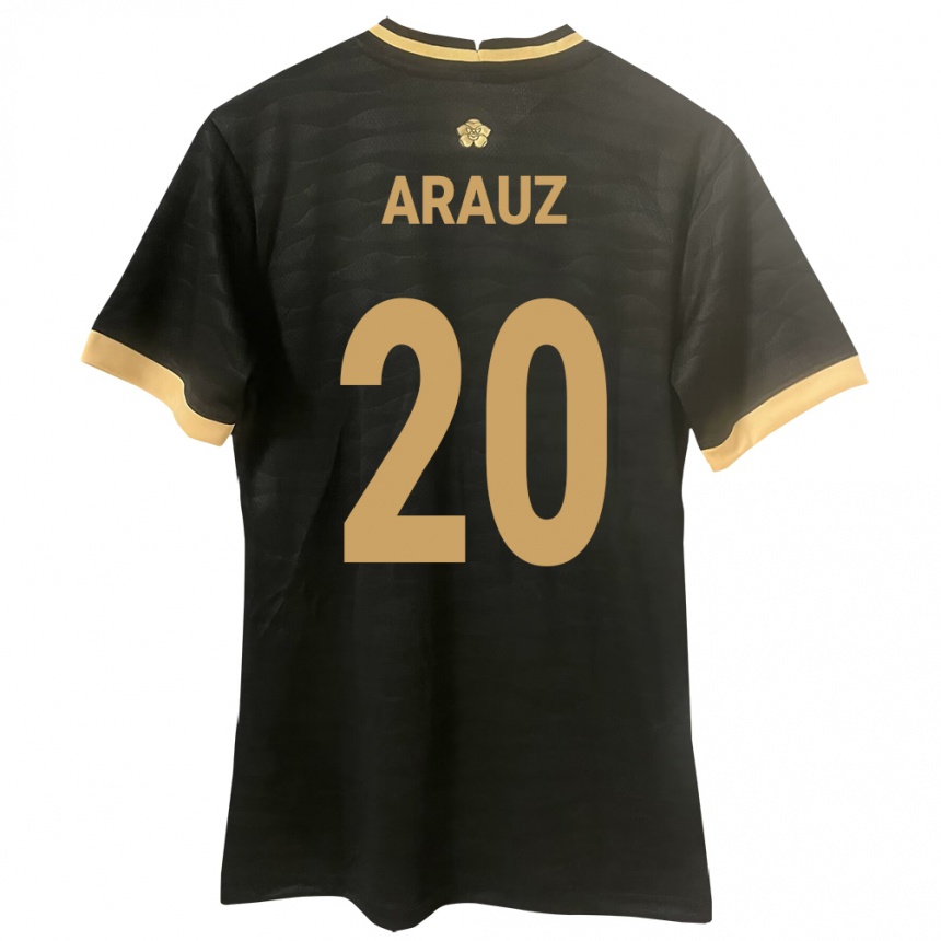 Kids Football Panama Yulieth Araúz #20 Black Away Jersey 24-26 T-Shirt Za