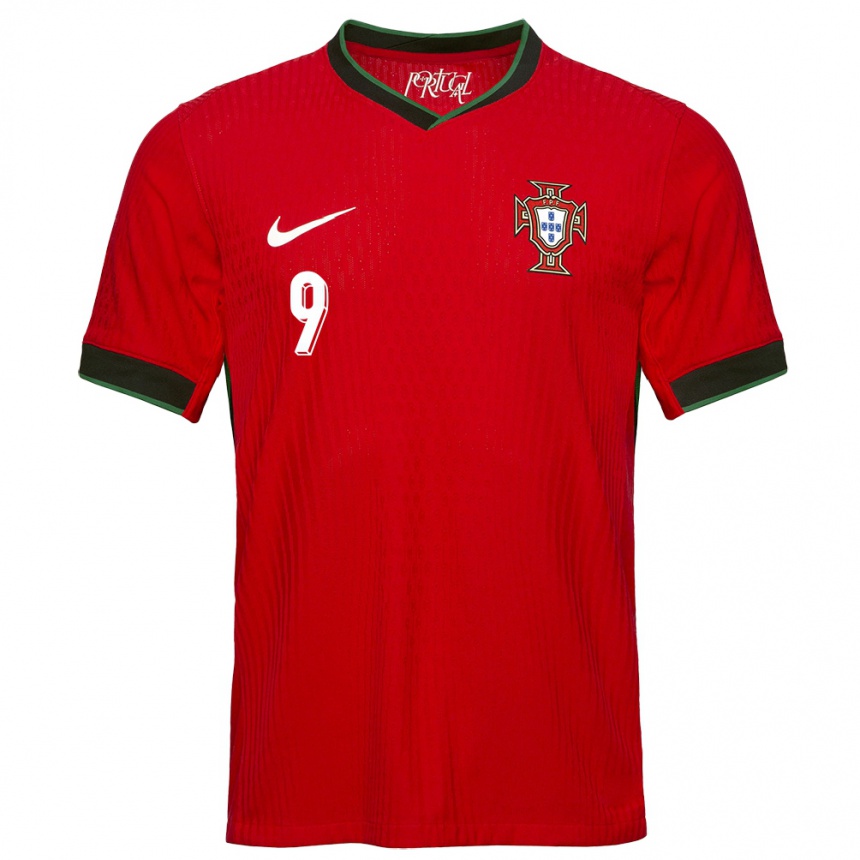 Men Football Portugal Herculano Nabian #9 Red Home Jersey 24-26 T-Shirt Za