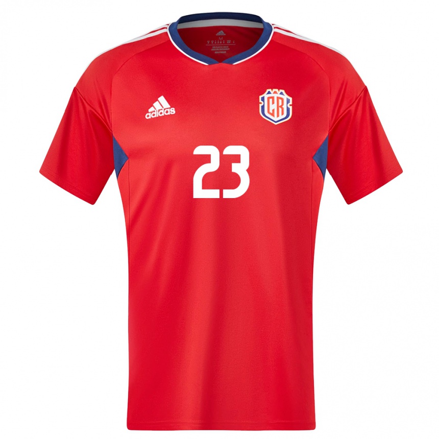 Men Football Costa Rica Daniela Solera #23 Red Home Jersey 24-26 T-Shirt Za