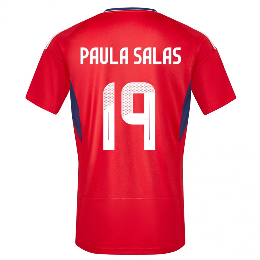 Men Football Costa Rica Maria Paula Salas #19 Red Home Jersey 24-26 T-Shirt Za