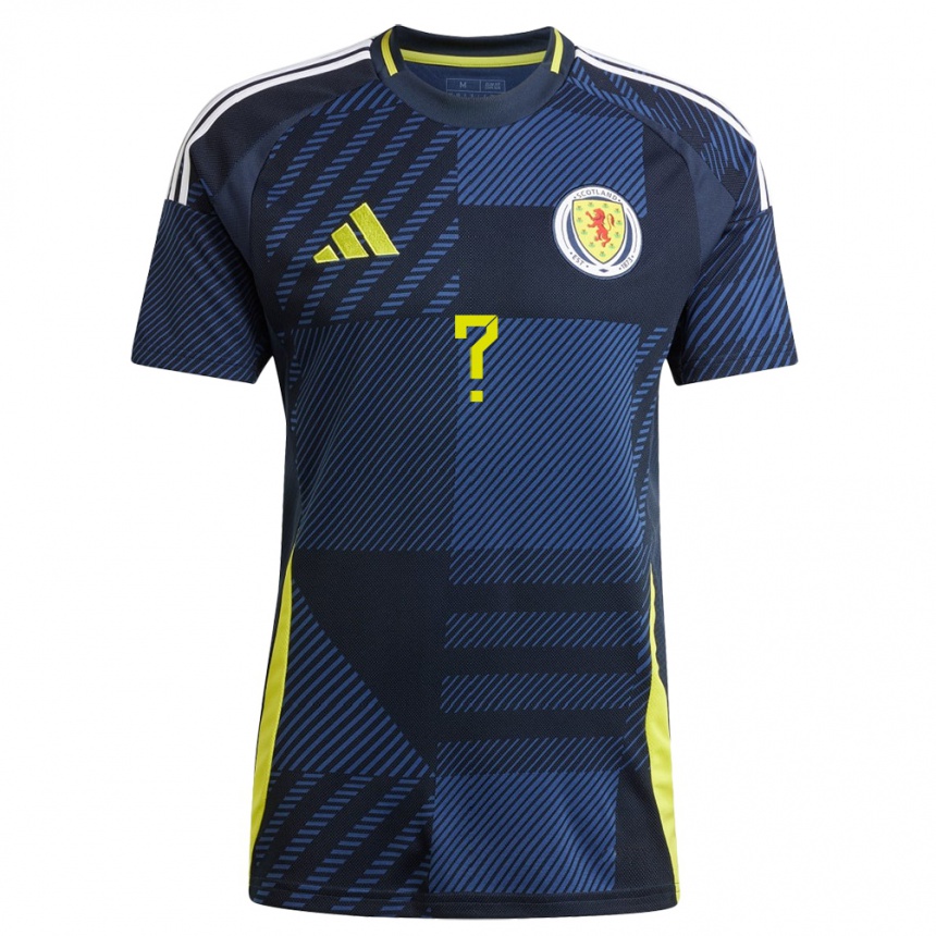 Men Football Scotland Finlay Robertson #0 Dark Blue Home Jersey 24-26 T-Shirt Za