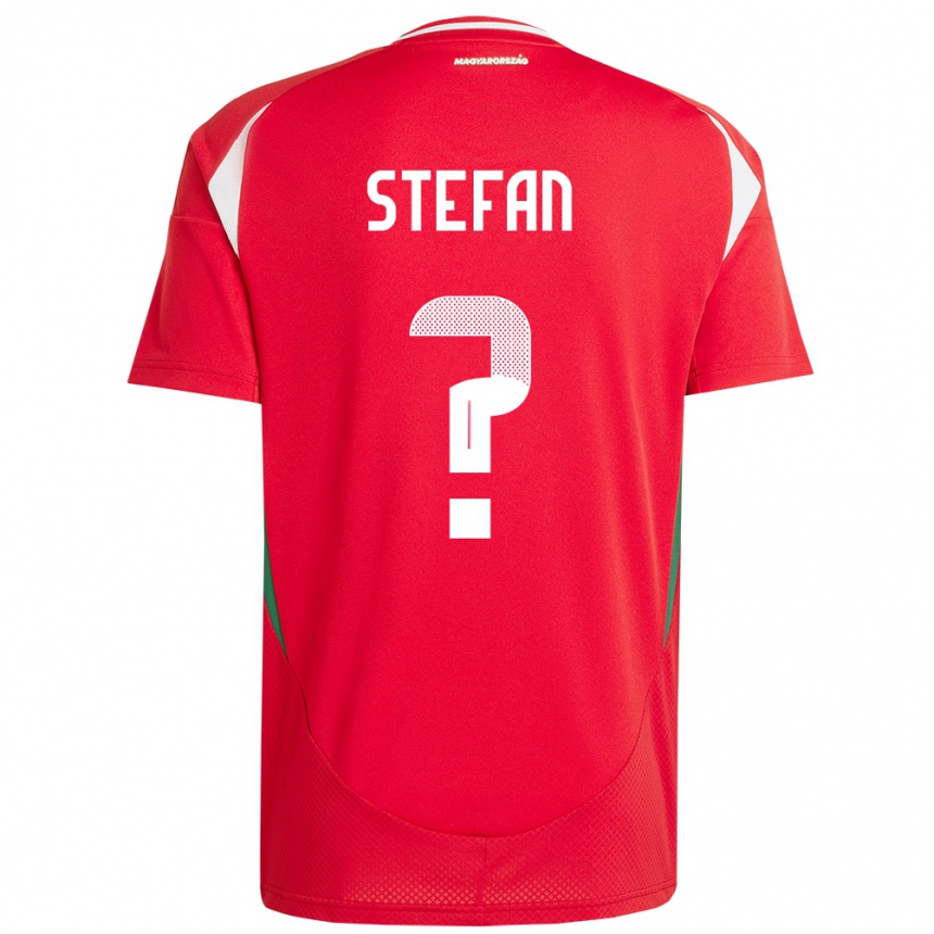 Men Football Hungary Raúl Stefan #0 Red Home Jersey 24-26 T-Shirt Za