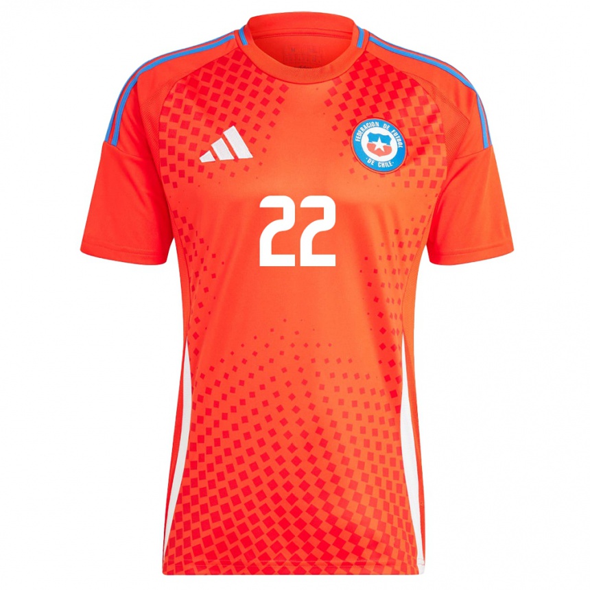 Men Football Chile Agustina Heyermann #22 Red Home Jersey 24-26 T-Shirt Za