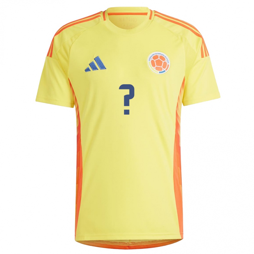 Men Football Colombia Jesús Díaz #0 Yellow Home Jersey 24-26 T-Shirt Za