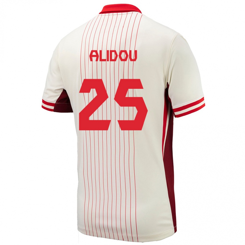 Men Football Canada Marie-Yasmine Alidou #25 White Away Jersey 24-26 T-Shirt Za