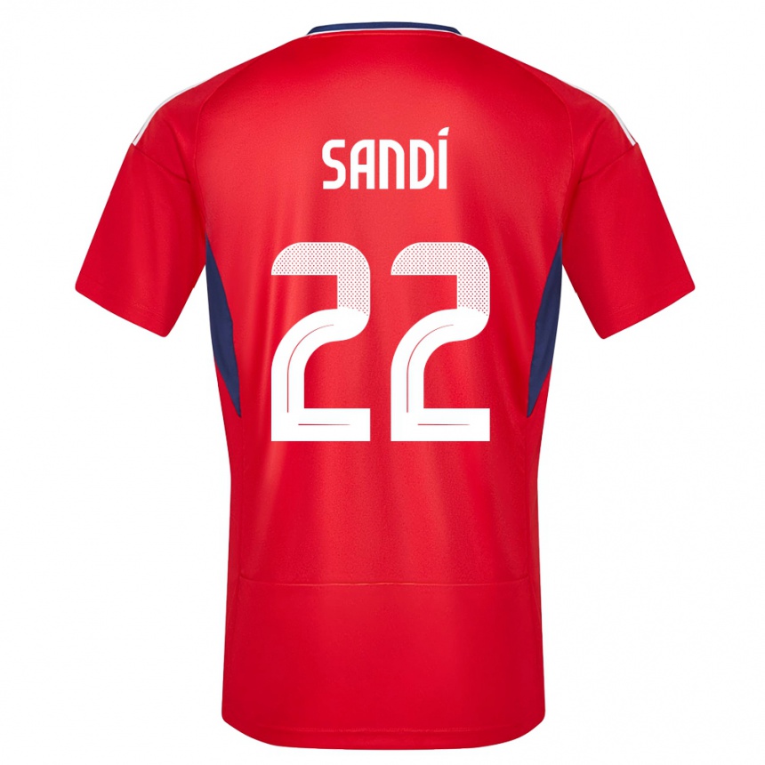 Women Football Costa Rica Cristel Sandi #22 Red Home Jersey 24-26 T-Shirt Za