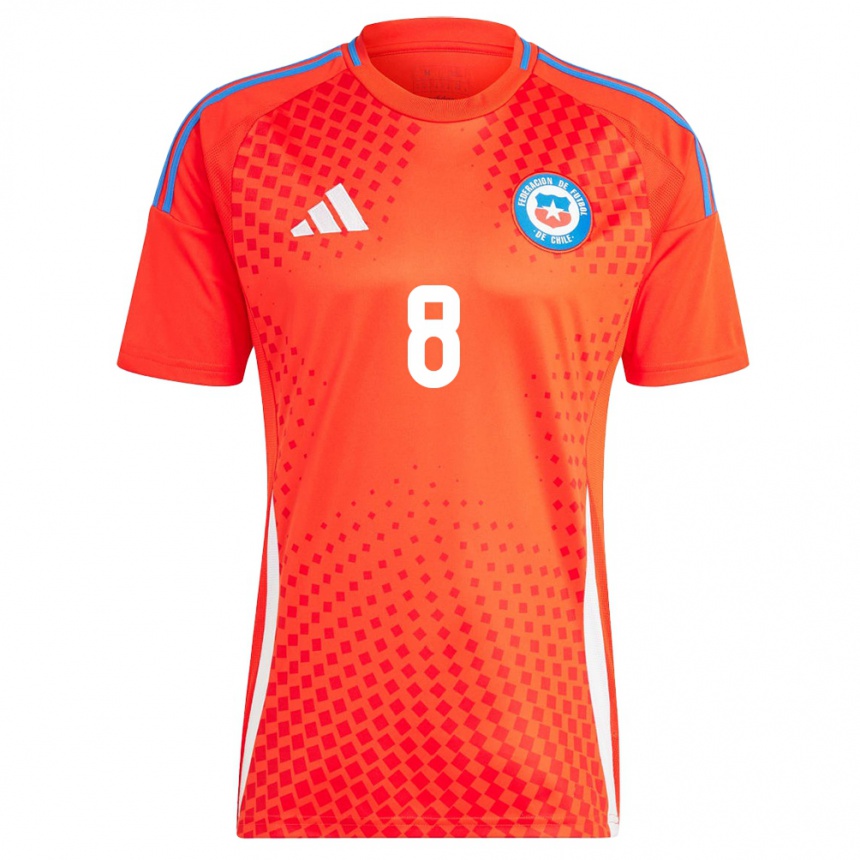 Women Football Chile Karen Araya #8 Red Home Jersey 24-26 T-Shirt Za