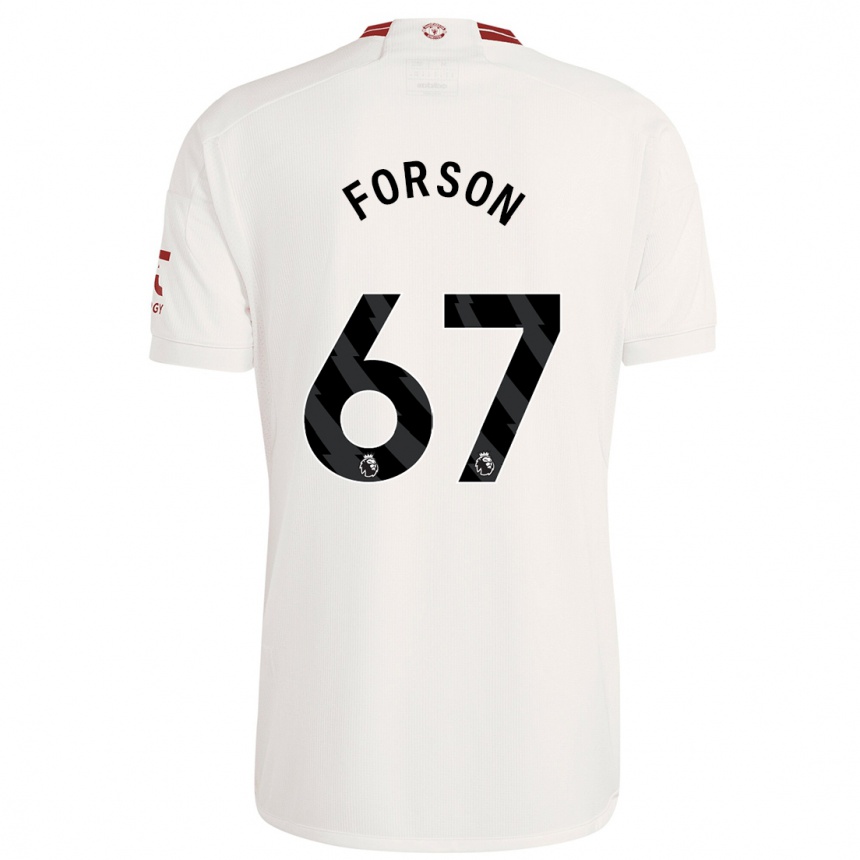 Kids  Omari Forson #67 White Third Jersey 2023/24 T-Shirt Za