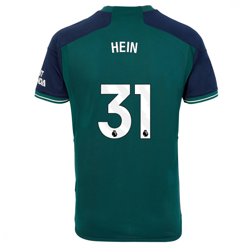 Kids  Karl Hein #31 Green Third Jersey 2023/24 T-Shirt Za